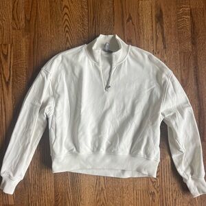 Sweaty Betty off-White Quarter-Zip Sweatshirt